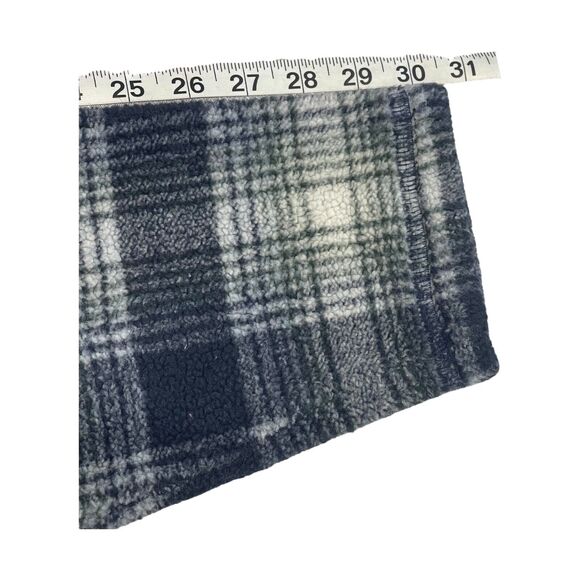 Liz Claiborne Sweater Women's Medium Black Green Plaid Polyester Drawstring Hem - Picture 5 of 8